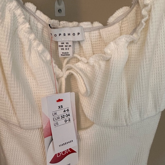TOPSHOP Bodysuit Cap Sleeves - Picture 2 of 4